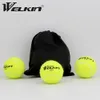 WELKIN 3 stks Training Tennis Professionele Training Tennisbal Met draagtas Hoge bounce voor Familie Vriend Beginner School Club 240304