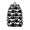 Förvaringsväskor Dachshund Dog Heart for Teens Student School Bookbag Canvas Daypack Middle High College vandring