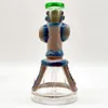 2024 Heady Bong Glass Variety Monster zum Verkauf HandCraft 20CM 8 Zoll 3D Green Monster Variety Kind Shisha Wasserpfeife Bong Glasbongs 14mm Schüssel