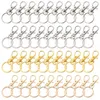 Porte-clés 10 pcs/lot métal homard pivotant déclencheur chien boucle porte-clés crochets clés bricolage bijoux accessoires anneau