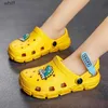 Sandals Children Clogs Cartoon Dinosaur Boys Girls Sandals Summer EVA Shoes Soft Cute Beach Water Slippers for Boy Free ShippingC24318