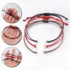 Bracelets de charme 5pcs multicolore tresse réglable corde chaîne connecteur charmes chaînes à main pour bricolage bracelet fait main accessoires bijoux