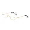 Gafas de sol Ojo de gato Gafas de lectura Mujeres Hombres Metal Medio marco Gafas presbicia Mujer Hombre Semi sin montura Hipermetropía Espectáculos 1067507