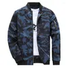 Chaquetas para hombres 2024 Otoño Moda Camuflaje Chaqueta Juvenil Casual Stand Collar Estilo militar