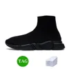 Designerskor Sockor Rinnande skor Herr- och kvinnors skor Shiny Knit Speed ​​2.0 1.0 Training Runner Sneakers Kvinnor Speed ​​Boots Socks Sneaks Trevliga Sneakers Storlek 36-44