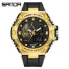 Wristwatches 2024 Men Wrist Watch For Male Clock 50M Waterproof Alarm Dual Display Digital Watches Sports Dropship