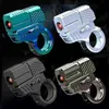 New Mini Throwing Shell Bullet Gun Decompression Toy Metal Finger Gun Fingertip Gyroscope Can Launch Soft Play Boy GiftL2403