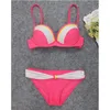 Women's Swimwear Befusy 2024 Sexy Splicing Bikinis Push Up Women Brazilian Bikini Set Pading Swimsuit Plus Size Female Bathing Suits