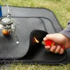 Mat 1PCS Camping Vuurvaste Doek Picknick Barbecue Vlamvertragende Beschermende Mat Siliconen Gecoate Vuurvaste Grill Mat Buiten