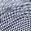 Camisa masculina de manga comprida casual xadrez de ajuste padrão com bolso de remendo único colarinho confortável 100% algodão camisa gingham 240313