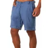 Shorts pour hommes 2024 été hommes coton lin pantalon mâle respirant couleur unie pantalon fitness streetwear