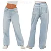 Jeans Womens High Waist Loose Wide Leg