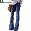 Wide Legs Pants Female Womens Jeans Large Size Boyfriend Women Jeans Ladies Sexy High Waist Ripped Jeans Flared Trousers 240315