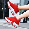 HBP Non-Brand Women Mesh Platform Sneakers Spring Trainers White Shoes 8.5CM High Heels Wedge Outdoor Sport Shoes Walking Casual Shoes New