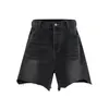 Men's Shorts Irregular Damage Hole Frayed Black Jeans For Men And Women Summer High Street Baggy Denim Pants Oversized Loose Cargos