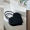 Girl's Niche Love Bag, Kadın Moda ve Minimalist Çanta, Siyah Tek Omuz Diagonal Çapraz Çantası Trend 240315