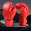 Équipement de protection 2 paires de gants d'entraînement de boxe professionnels en cuir PU mitaines de frappe garde-main sac de boxe Kickboxing Fitness Mma exercice Gym yq240318