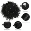 Synthetische pruiken Kort Afro Bladerdeeg Knot Paardenstaart Synthetisch Kinky Krullend Haar Chignon Haarstukjes Trekkoord Paardenstaarthaar voor Dames 240329