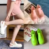 Sandals 2022 New Women Sandals Fashion Designer Slippers Women Casual Baotou Summer Outdoor Beach Solid Color Rain Boots Woman Shoes