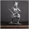 装飾的な置物日本騎士戦士忍者忍者芸術彫刻日本の鎧の置物樹脂工芸品の装飾R3738の装飾