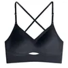 BRAS Femmes Soutien-gorge Beauté Dos Push-up Doux Respirant Ajustable Sous-Vêtements Intimes Sans Anneau En Acier Ou Sangles Visibles