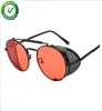 Luxus-Designer-Sonnenbrille für Damen und Herren, Marke, modisch, Metallrahmen, seitlich, rund, Vintage, Retro, Steampunk, Gothic, Hippie, Kreis, Retro 8747243