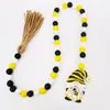 Party Decoration Bee Beads Garlands med Tassels Wall Farmhouse Nisser Sign For Tiered Tray