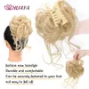 Synthetic Wigs HUAYA Synthetic Messy Curly Claw Hair Bun Chignon Hair Scrunchy Fake False Hair With Tail for Women Hairpieces 240329