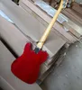Strängar körsbär solbrast semi ihålig elektrisk basgitarr med aska kroppslönn fretboard