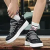 HBP Non-Brand New Fashion Mens Two Tone Patchwork Flats Causal Board Shoes Rock Punk Loafers Sport Walking Sneakers Zapatillas Hombre