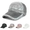 Ball Caps Women Men Studded Rhinestone Crystals Adjustable Mesh Voyageur Hat Pens For Man Trucker Unchained