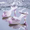 Dress Shoes 2024 Summer Style British Fish Mouth Buckle Fashion Open-toe Sandals Women Comfortable High Heels Sandalias