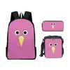 Plecak Harajuku Garten of Banban 3D wydrukowany 3PCS/Set Student School Bags