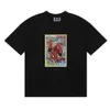 Kith for Spider Comic Spider Man estampa americana moda masculina e feminina casual algodão solto camiseta de manga curta