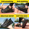 Rotary Buckle Security Boots For Men Work Sneakers Women Boots Breattable Steel Toe Shoes Safety Puncture-Besynliga män Stövlar 240228