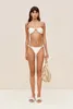 Mini Bikini Set Hollow Flower Design Costumi da bagno da donna Tinta unita Gonna da spiaggia Moda Costumi da bagno Vacanza 2024 Squisito