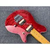 Эдди Ван Хален Вольф Эрни Аксис Red Flame Top Электрогитара с кленовым грифом Флойд Роуз Тремоло Мост Стопорная гайка Хромированная фурнитура