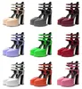 Sandalias- HBP bez marki luksusowa platforma projektowa spiczaste palce gęste imprezowe buty seksowne pompki wysokie obcasy damskie dla pani