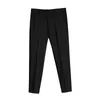 Costumes pour hommes Hommes Pantalon de bureau Pantalon de costume élégant Slim Fit avec poches souples Taille moyenne Fermeture à glissière Style d'affaires formel pour un