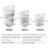 Creative Bathroom Storage Rack Plastic Rotary Toilet Non-Perforated Triangle Storage Rack Wall-Mounted Toilet Sorting Rack 240318