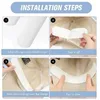 Ball Caps 10/20Pcs/Lot Cap Brim Size Reducer Sticker Cotton Sweat-absorbing Liner Pads Hat Anti-dirt Sports Belt Neck Invisible White Tape