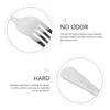 Dinnerware Sets Big Fork Suit Stainless Dessert Forks Household Tableware Noodle Long Handle Fruit Picks Steel Salad Serving Flatware