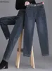 Damesjeans Vintage Hoge Taille Big Size 4xl Harem Jeans Baggy Strecth Rechte Denim Broek Casual Vrouw Vaqueros Nieuwe Lente Herfst PantalonesC24318