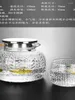 Muggar japansk stil vete öronskorn glas kallt vatten vattenkokare kopp hög temperatur hem nordiskt kokt te med super stora
