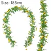 Decorative Flowers Artificial Sunflower Vines Ivy Wedding Backdrop Arch Wall Decor For Doorways Table Runner Indoor Outdoor