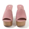 HBP icke-varumärke kvinnor sommar mode fyrkantiga tå plattform höga klackar sandaler damer blockera chunky häl tofflor sandaler
