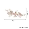 헤드 피스 수제 웨딩 헤어 빗 콤즈 여성 결혼식을위한 진주 꽃 신부 클립