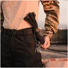 Outdoor Gadgets 3Pcs Keychain Tactical Gear Clip Keeper Pouch Belt Edc Molle Webbing Gloves Rope Holder Military Hook1862603 Drop Deli Otbtr