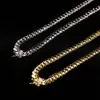 Wholesale Choker Hip Hop 925 Sterling Silver 14k 18k Gold Chunky Custom Cuban Link Chain Mens Necklace Miami Cuban Chain Women