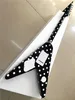 Kostenlose Randy Rhoads Signature Flying V E-Gitarre mit Polka Dot-Finish, Top-China-Gitarre 258